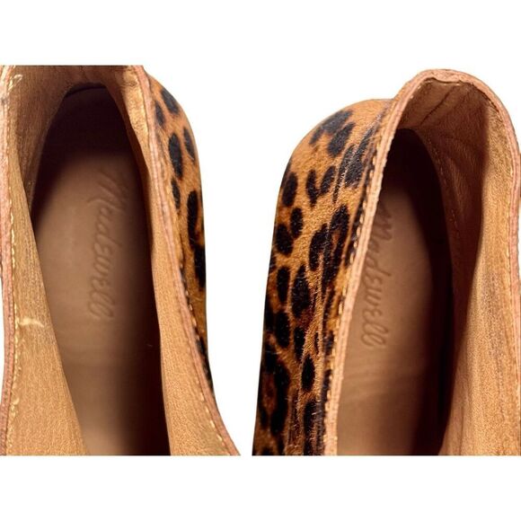 Madewell the amalia zip boots in leopard calf hair print size 5 - Picture 5 of 14